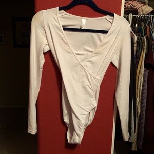WHITE American Apparel bodysuit 🌹